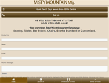 Tablet Screenshot of mistymfg.com